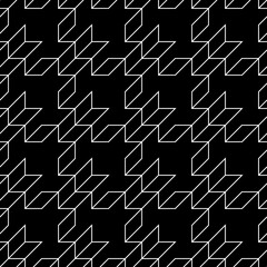 Linear ornament. Geometrical wallpaper. Quadrangles pattern. Quadrangular figures backdrop. Geometric background. Mosaic motif. Digital paper, textile print. Seamless abstract