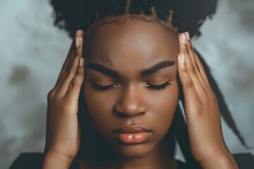 Obraz premium Women having a headache