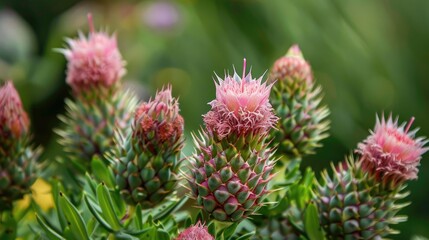 Flowers that are pink and have green foliage and prickles along the stem
