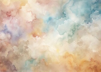 Delicate watercolor tones: Neutral background for illustration