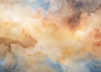Neutral Watercolor Background: Art in Natural Tones