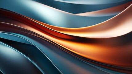 Obraz premium A colorful, abstract painting with a blue and red wave pattern. The colors are vibrant and the brushstrokes are bold, creating a dynamic and energetic fee