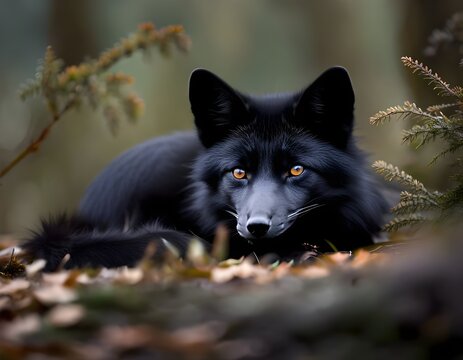 wolf in the forest