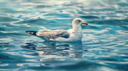 Seagull enjoying a peaceful interlude