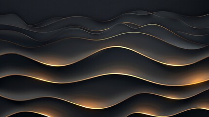Black background with golden lines