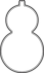 ひょうたん型フレーム