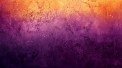 A rich purple and orange gradient background with a textured, smoky effect for an artistic touch - obrazy, fototapety, plakaty