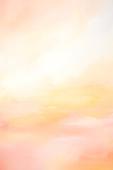 Delicate peach and yellow background. Soft abstract texture. Generative AI.