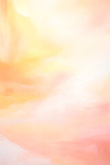 Delicate peach and yellow background. Soft abstract texture. Generative AI.
