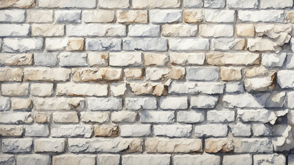 Fototapeta premium white brick wall with green ivy climbing along it