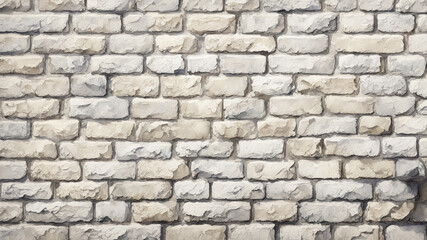 Fototapeta premium white brick wall with green ivy climbing along it