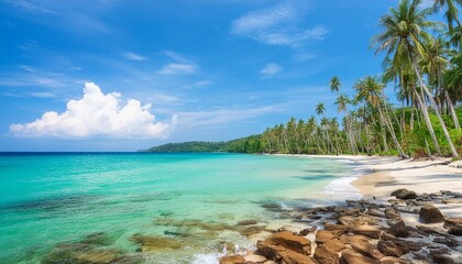 tropical beach landscape at koh kood islandthailand