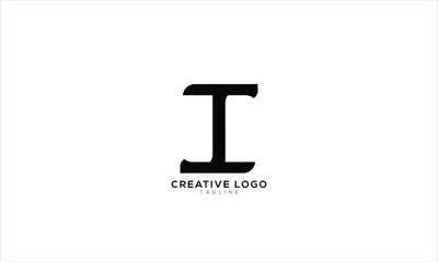 I IT Abstract initial monogram letter alphabet logo design