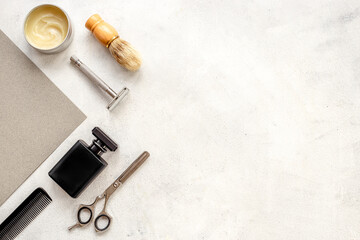 Shaving accessories and cosmetics products for men