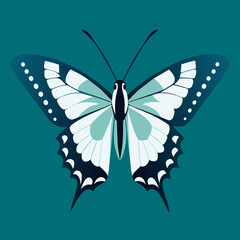 Exquisite Tiger Swallowtail Butterfly Vector Art: Capture Nature's Beauty 