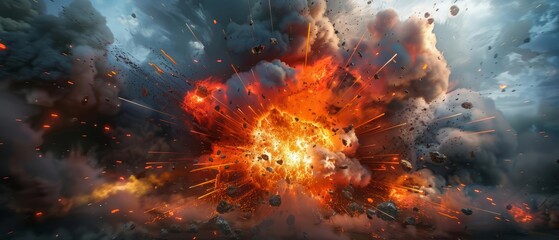 Experiment with varying textures and colors to add a unique twist to the explosion simulation