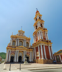 Panoramic view of the San Francisco church in the city of Salta, Argentina.