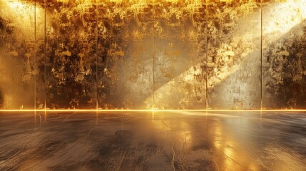gold background design for product showcase or product display.