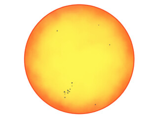 太陽と黒点 宇宙