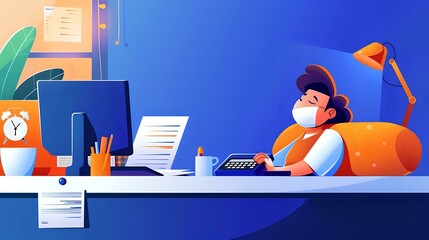 Hardworking Processor preparing reports and managing financial data efficiently