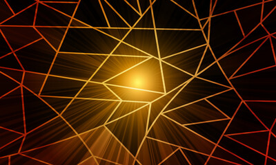 abstract irregular polygon background with a triangular pattern in full spectrum colors. mosaic bright shine yellow.