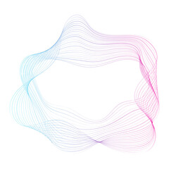Wavy line abstract shape decoration. Futurisic line for business, modern background.