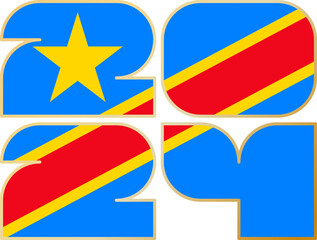 2024 with flag of DR Congo