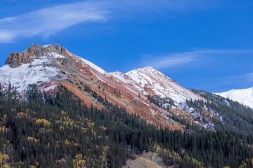 Red mountain in Colorado