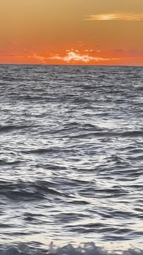 sunset on the ocean