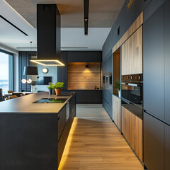 modern kitchen interior