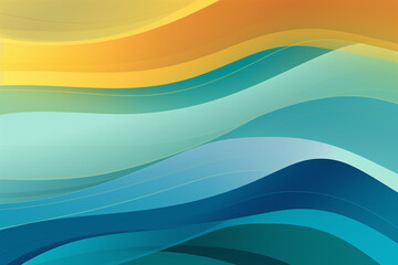 Pastel color waves abstract wallpaper