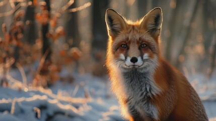 Obraz premium Red Fox known as Vulpes vulpes