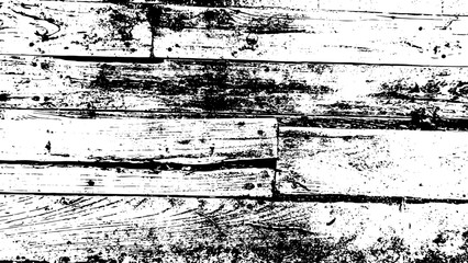 8-39. Wood board Texture Effect - Illustration. Black and white vector textures in scratch background.