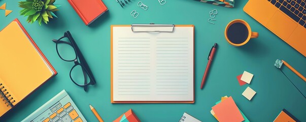 Academic advising flat design top view guidance counseling theme animation Analogous Color Scheme