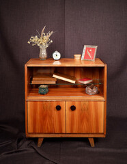 old vintage furniture on a dark background