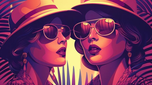 Art deco elegance flat design front view 1920s glamour theme cartoon drawing vivid