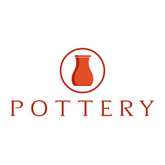 pottery flat modern minimalist logo