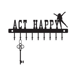 Key hanger Act Happy