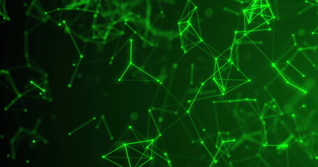 Obraz premium Image of 5g text banners over spinning globe against network of connections and data processing