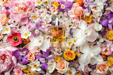 Luxury product in glass; fragrance development showcased in essential oil therapy and product photography