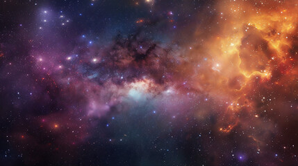 Purple Galaxy Style Background Illustration