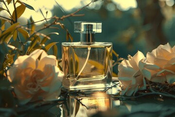 The glass bottle releases a smack of floral and citrus aroma during the photoshoot, hinting at an aromatic and refreshing breath