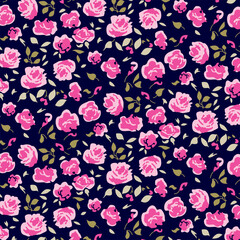 Decorative roses all over pattern