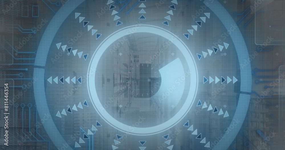 Poster image of scope scanning and data processing over men