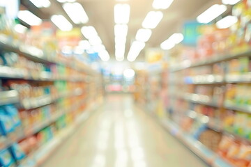 Fototapeta premium blur supermarket background