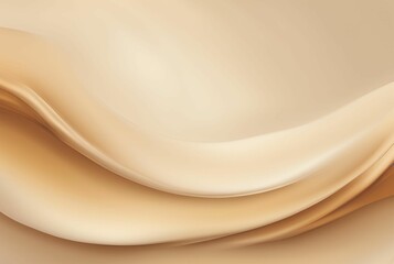 Fototapeta premium Gradient light brown, beige background with smooth gradient texture, transitioning wavy strokes, empty space, template, blurry wide wavy lines