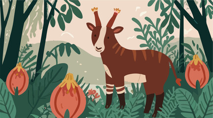 Fototapeta premium Rare Species in the Forest - Exploring Unique Flora and Fauna