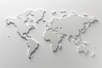 World map and typography for World Population Day on a stark white background.