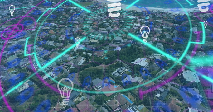 The image shows a number of bulb icons floating against a black background the bulbs represent a var