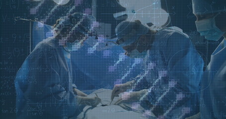 Anputtingimation of dna rotating over diverse surgeons during operation